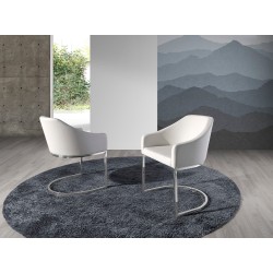 ANGEL CERDÁ Silla comedor tapizada polipiel