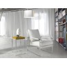 ANGEL CERDÁ Sillón tapizado polipiel blanco