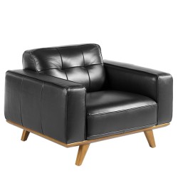 ANGEL CERDÁ Sillón tapizado piel vacuno capitoné