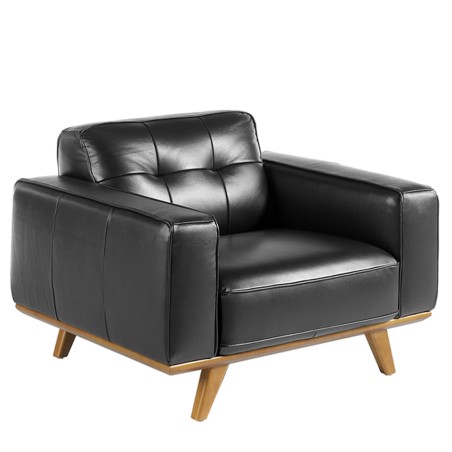 ANGEL CERDÁ Sillón tapizado piel vacuno capitoné